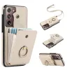 Coque Samsung Galaxy Note 20 Ultra Porte-Cartes Accordéon avec Bague Support
