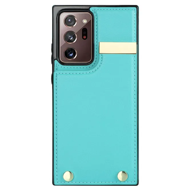 Coque Samsung Galaxy Note 20 Ultra Poche Cartes avec Finition Métallique