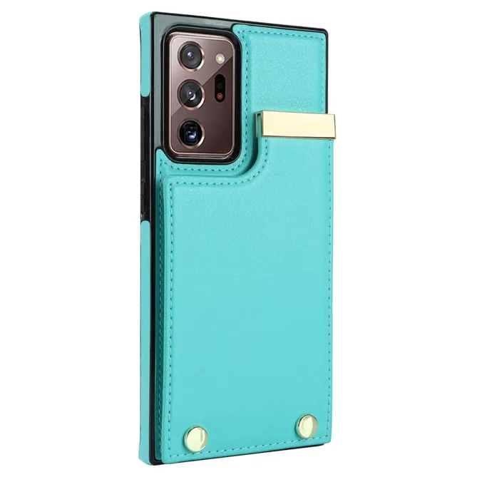 Coque Samsung Galaxy Note 20 Ultra Poche Cartes avec Finition Métallique