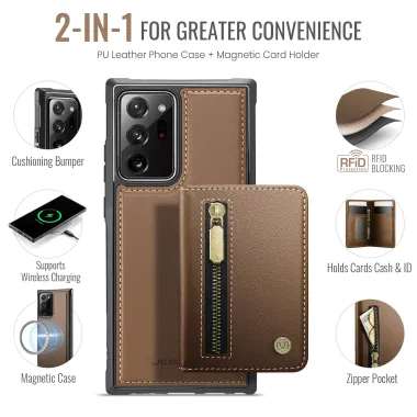 Coque Samsung Galaxy Note 20 Ultra Portefeuille Zippé MagSafe J12