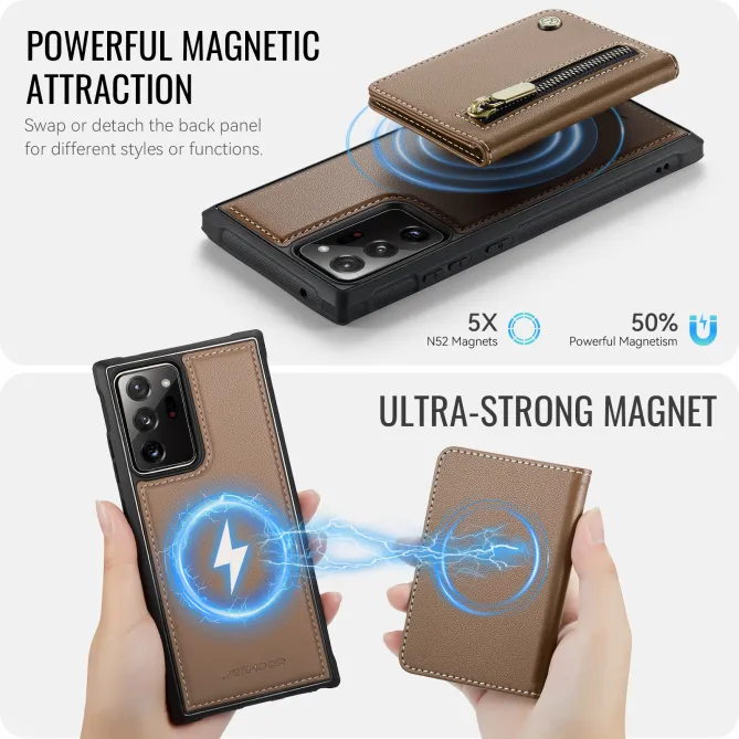 Coque Samsung Galaxy Note 20 Ultra Portefeuille Zippé MagSafe J12