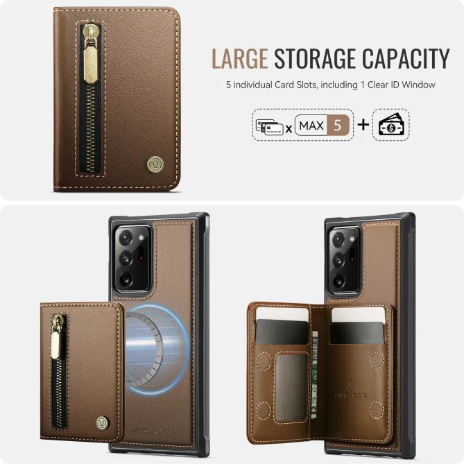 Coque Samsung Galaxy Note 20 Ultra Portefeuille Zippé MagSafe J12