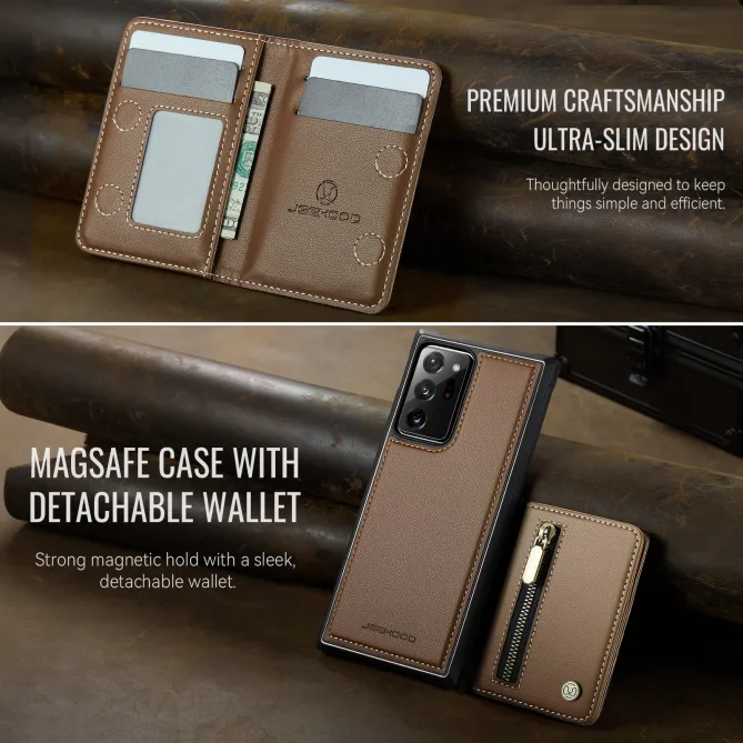 Coque Samsung Galaxy Note 20 Ultra Portefeuille Zippé MagSafe J12