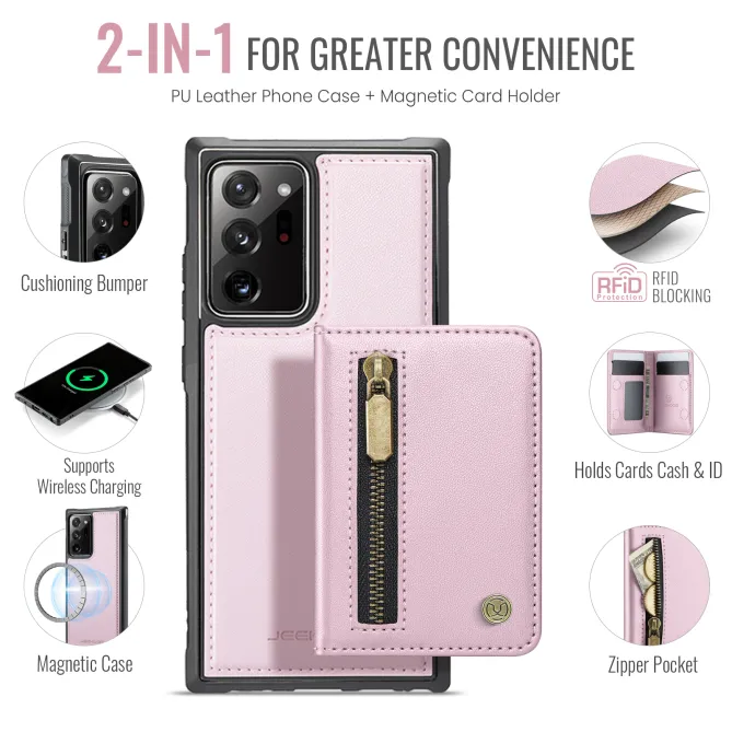 Coque Samsung Galaxy Note 20 Ultra Portefeuille Zippé MagSafe J12