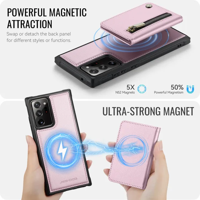 Coque Samsung Galaxy Note 20 Ultra Portefeuille Zippé MagSafe J12