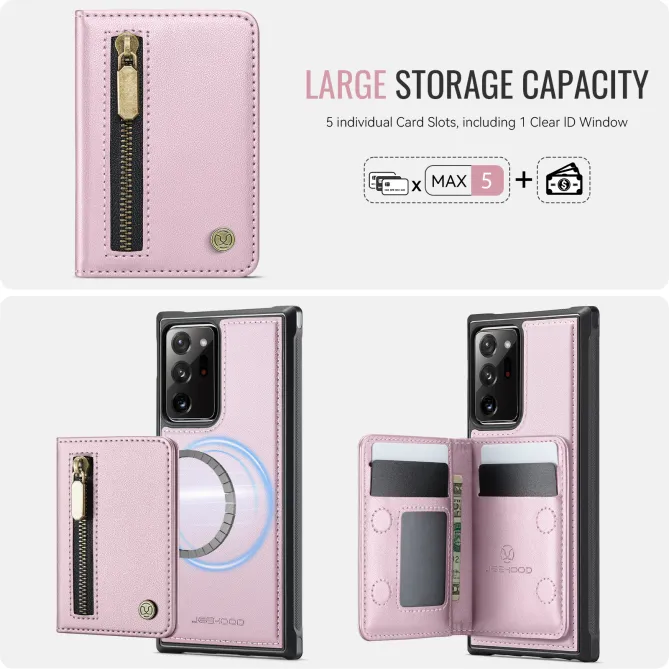 Coque Samsung Galaxy Note 20 Ultra Portefeuille Zippé MagSafe J12