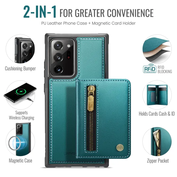 Coque Samsung Galaxy Note 20 Ultra Portefeuille Zippé MagSafe J12