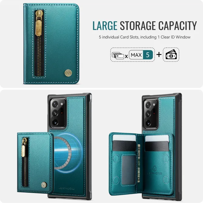 Coque Samsung Galaxy Note 20 Ultra Portefeuille Zippé MagSafe J12