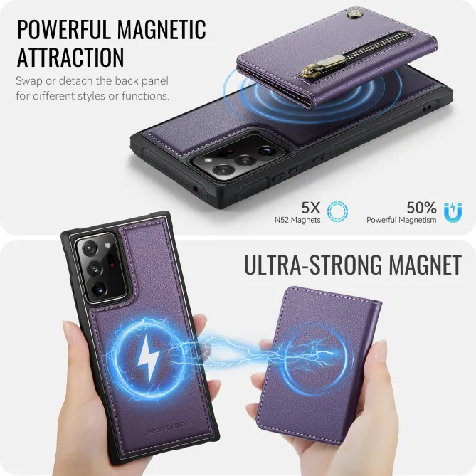 Coque Samsung Galaxy Note 20 Ultra Portefeuille Zippé MagSafe J12