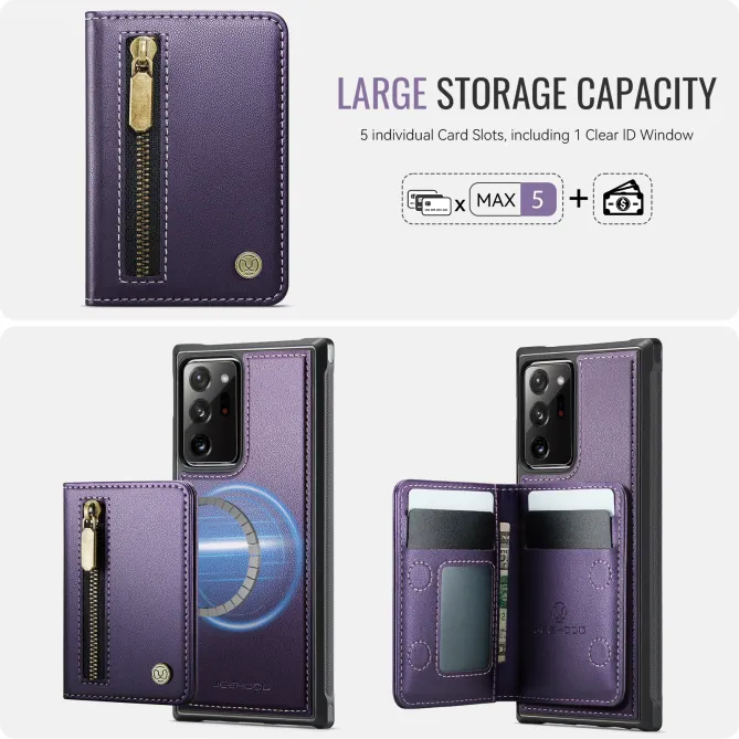Coque Samsung Galaxy Note 20 Ultra Portefeuille Zippé MagSafe J12