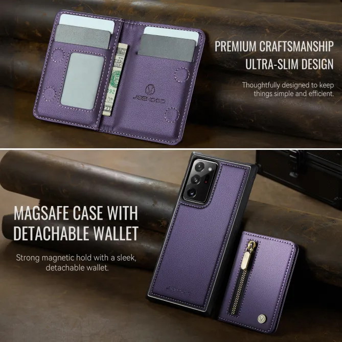 Coque Samsung Galaxy Note 20 Ultra Portefeuille Zippé MagSafe J12