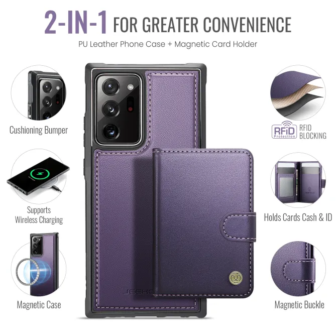 Coque Samsung Galaxy Note 20 Ultra Portefeuille Détachable J09