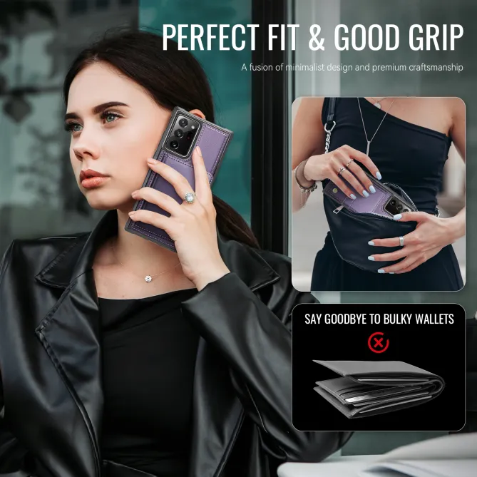 Coque Samsung Galaxy Note 20 Ultra Portefeuille Détachable J09