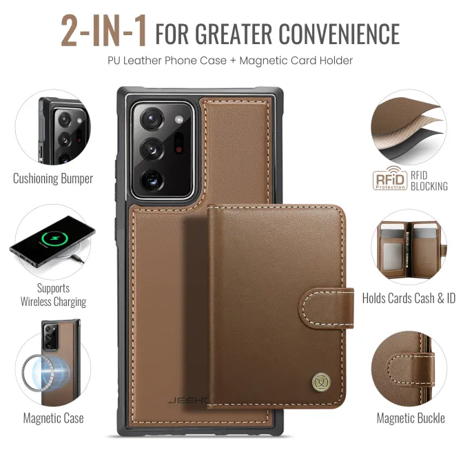 Coque Samsung Galaxy Note 20 Ultra Portefeuille Détachable J09
