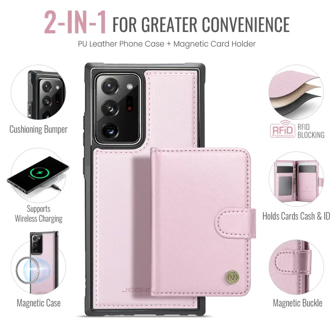 Coque Samsung Galaxy Note 20 Ultra Portefeuille Détachable J09