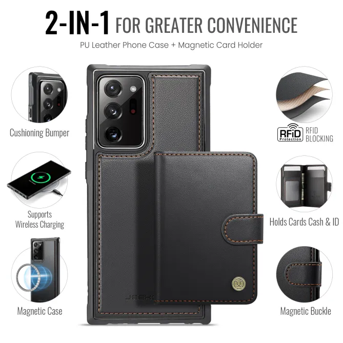 Coque Samsung Galaxy Note 20 Ultra Portefeuille Détachable J09
