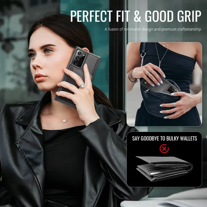 Coque Samsung Galaxy Note 20 Ultra Portefeuille Détachable J09