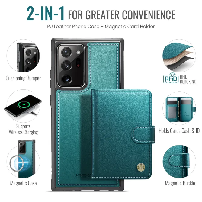 Coque Samsung Galaxy Note 20 Ultra Portefeuille Détachable J09