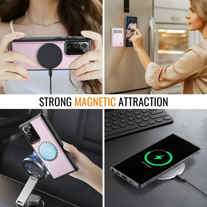 Coque Note 20 Ultra Porte-Cartes Amovible Magnétique