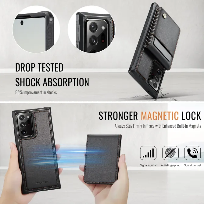 Coque Note 20 Ultra Porte-Cartes Amovible Magnétique