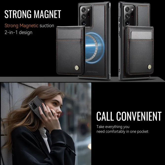 Coque Note 20 Ultra Porte-Cartes Amovible Magnétique
