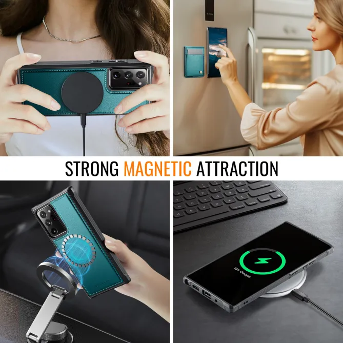 Coque Note 20 Ultra Porte-Cartes Amovible Magnétique