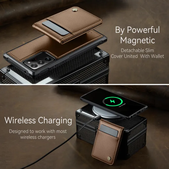 Coque Note 20 Ultra Porte-Cartes Amovible Magnétique