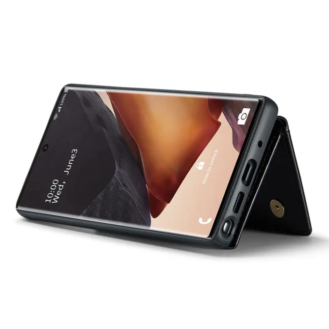 Coque Note 20 Ultra Pailletée Portefeuille Zippé Amovible