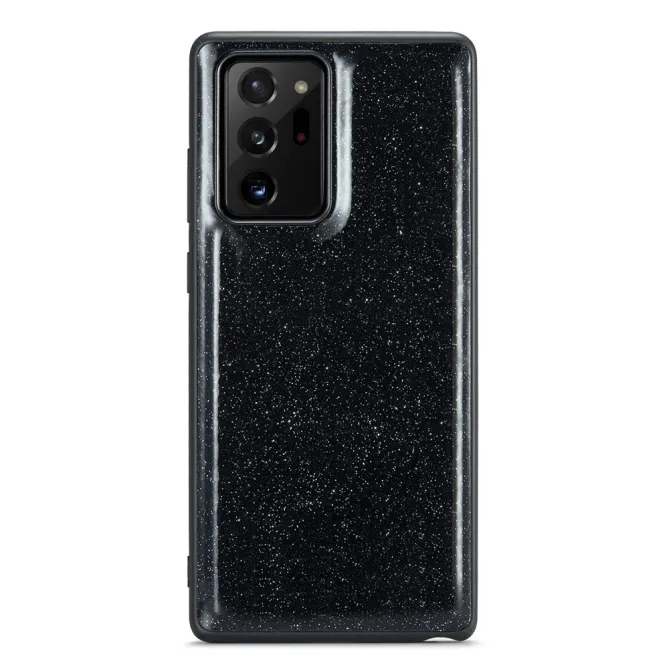Coque Note 20 Ultra Pailletée Portefeuille Zippé Amovible
