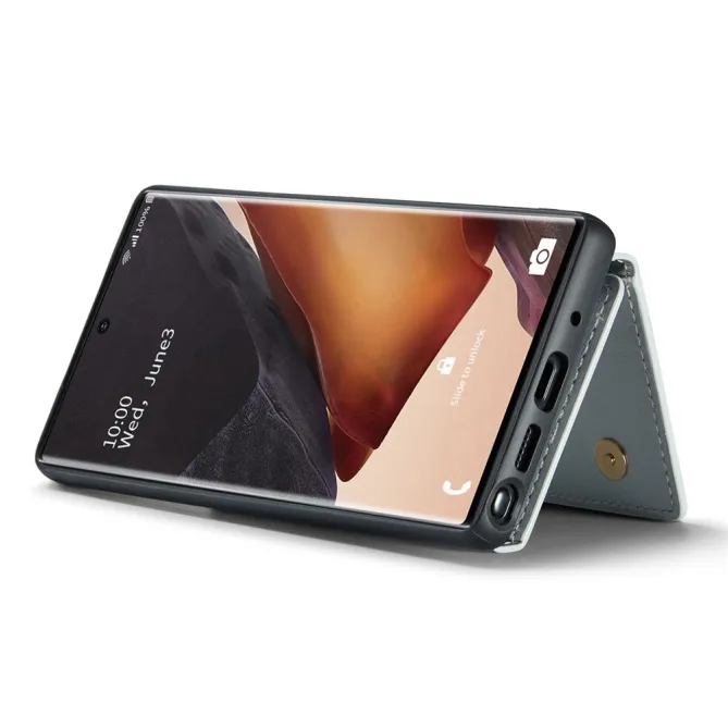 Coque Note 20 Ultra Pailletée Portefeuille Zippé Amovible