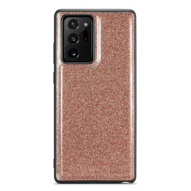 Coque Note 20 Ultra Pailletée Portefeuille Zippé Amovible