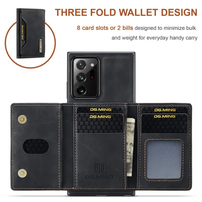 Coque Samsung Galaxy Note 20 Ultra Portefeuille Tri-Fold Magnétique M2