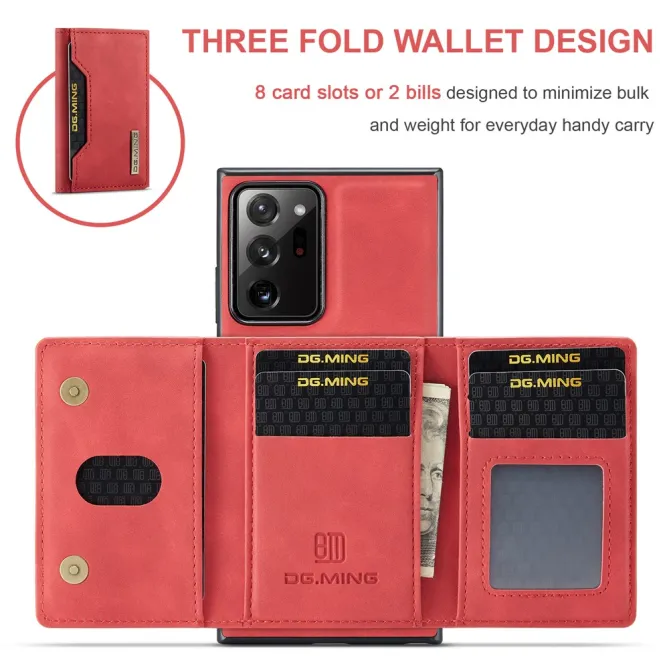 Coque Samsung Galaxy Note 20 Ultra Portefeuille Tri-Fold Magnétique M2