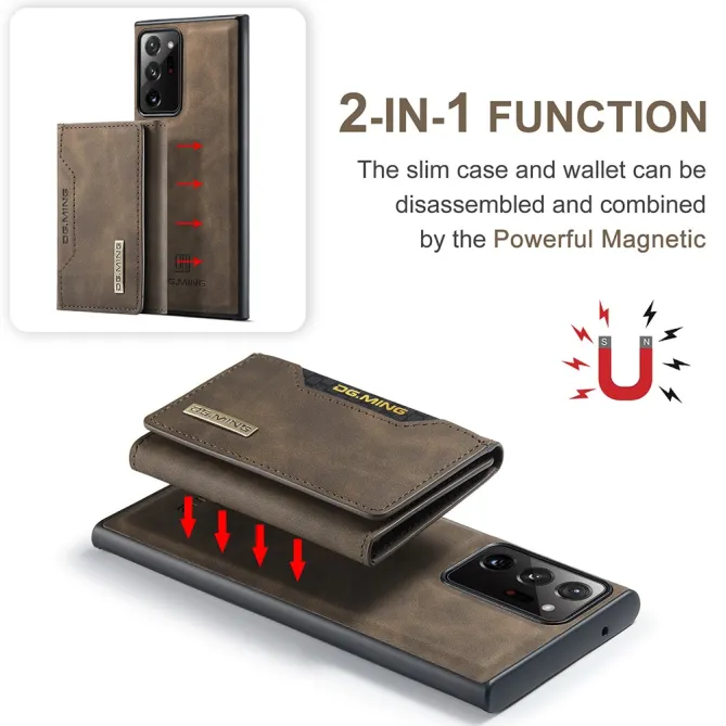 Coque Samsung Galaxy Note 20 Ultra Portefeuille Tri-Fold Magnétique M2