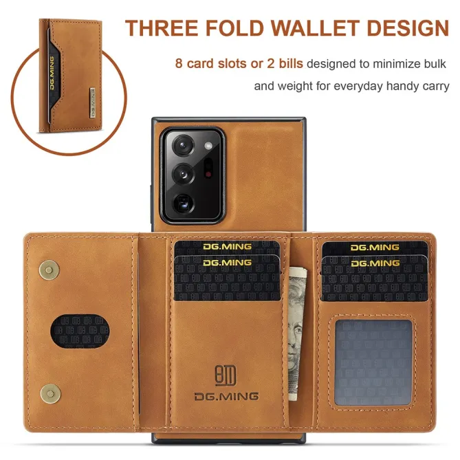 Coque Samsung Galaxy Note 20 Ultra Portefeuille Tri-Fold Magnétique M2