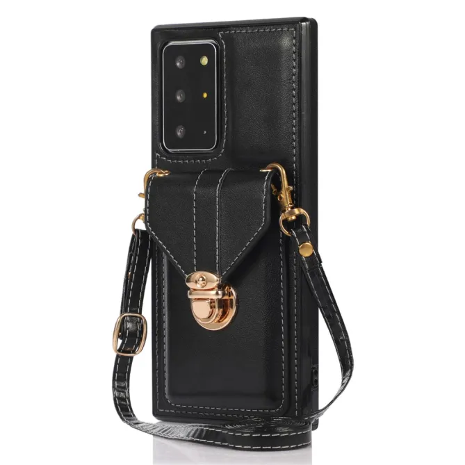 Coque Samsung Galaxy Note 20 Ultra Porte-Cartes Bandoulière Support