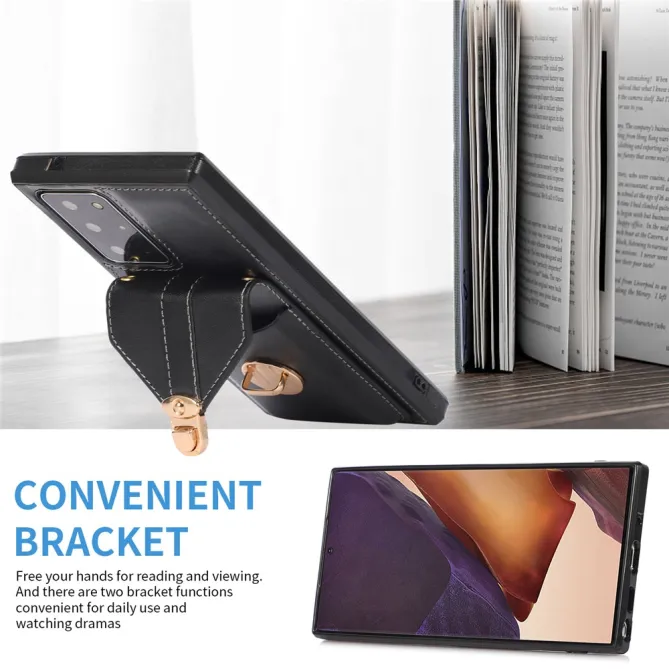 Coque Samsung Galaxy Note 20 Ultra Porte-Cartes Bandoulière Support