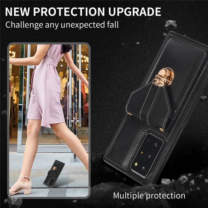 Coque Samsung Galaxy Note 20 Ultra Porte-Cartes Bandoulière Support