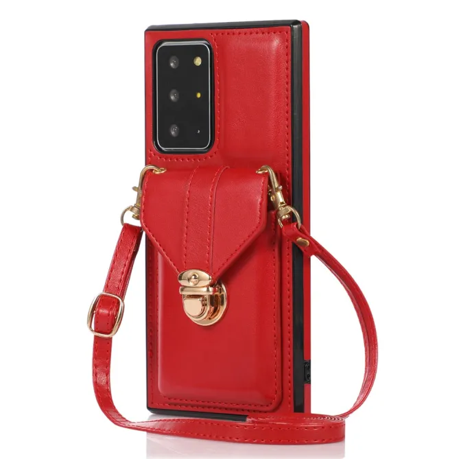 Coque Samsung Galaxy Note 20 Ultra Porte-Cartes Bandoulière Support