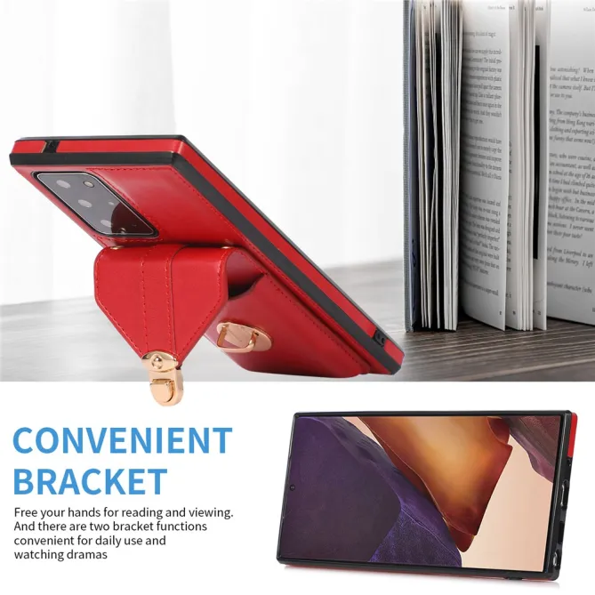 Coque Samsung Galaxy Note 20 Ultra Porte-Cartes Bandoulière Support