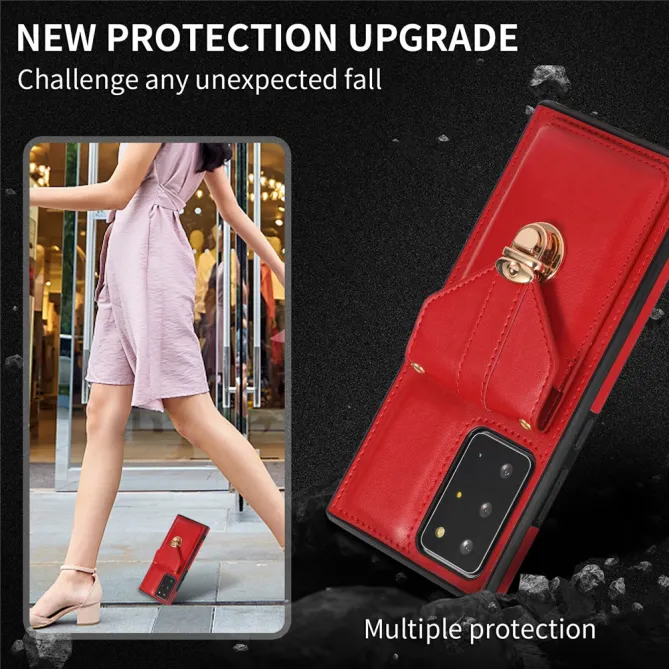 Coque Samsung Galaxy Note 20 Ultra Porte-Cartes Bandoulière Support