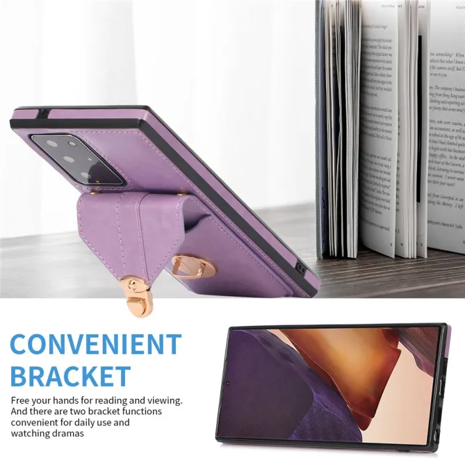 Coque Samsung Galaxy Note 20 Ultra Porte-Cartes Bandoulière Support