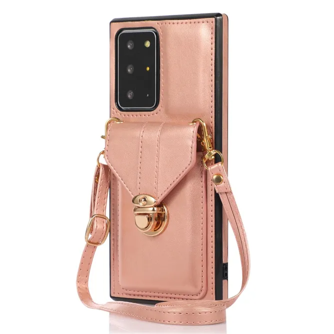 Coque Samsung Galaxy Note 20 Ultra Porte-Cartes Bandoulière Support