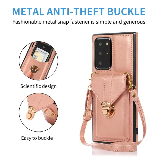Coque Samsung Galaxy Note 20 Ultra Porte-Cartes Bandoulière Support