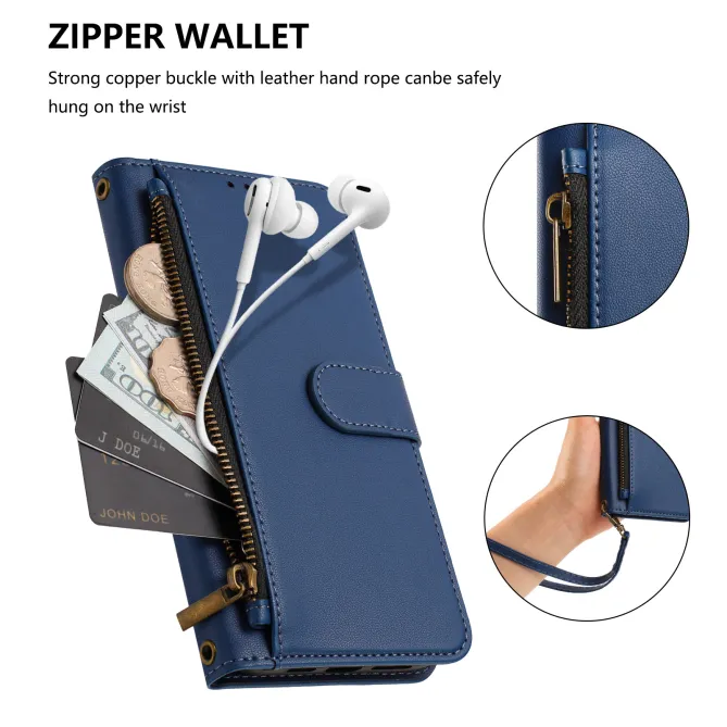 Étui Samsung Galaxy S26 Ultra Zip, 4 Cartes et Dragonne Amovible