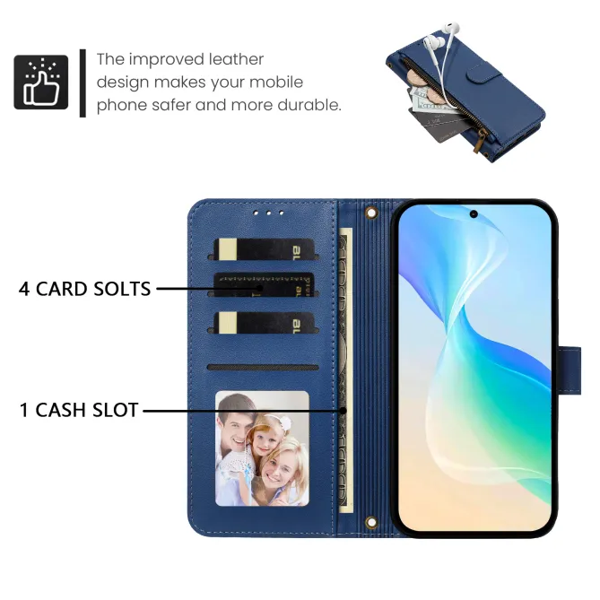 Étui Samsung Galaxy S26 Ultra Zip, 4 Cartes et Dragonne Amovible