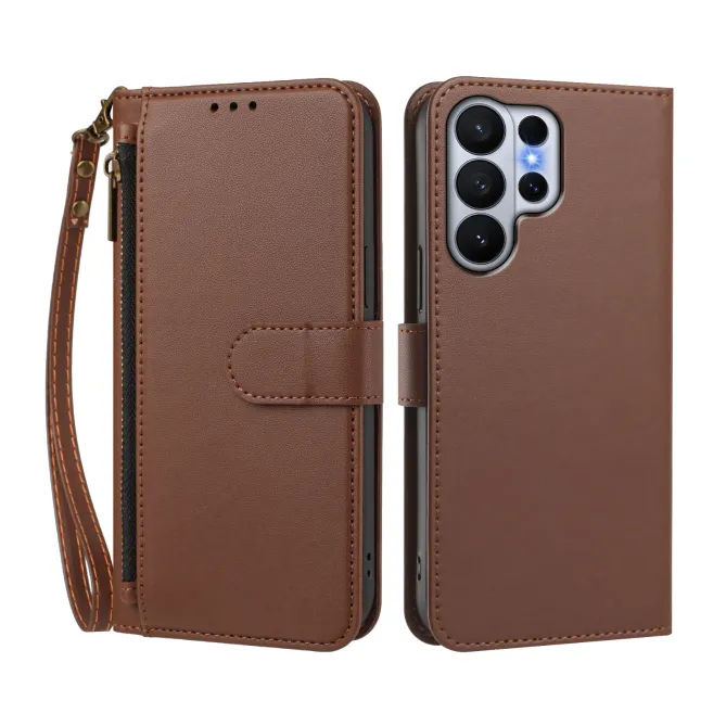 Étui Samsung Galaxy S26 Ultra Zip, 4 Cartes et Dragonne Amovible