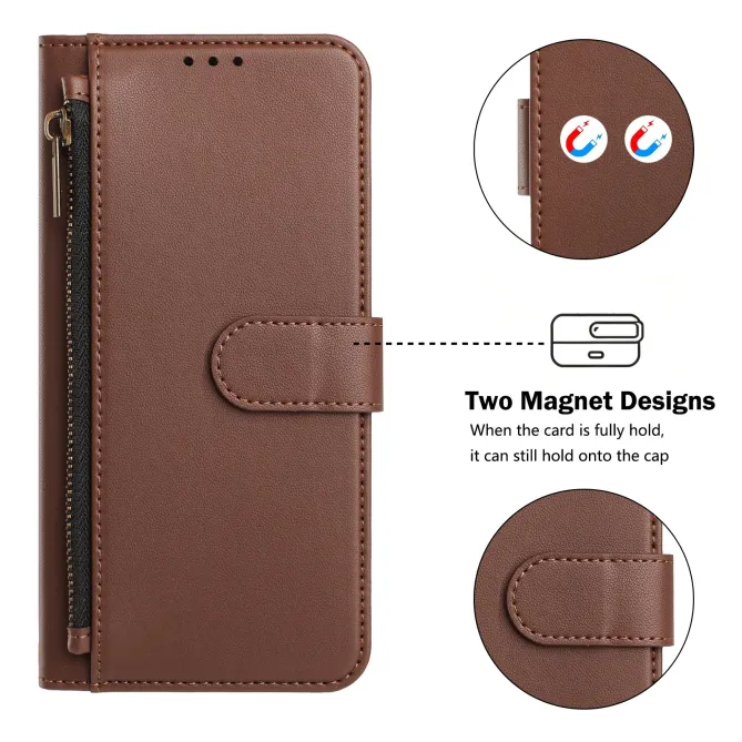 Étui Samsung Galaxy S26 Ultra Zip, 4 Cartes et Dragonne Amovible