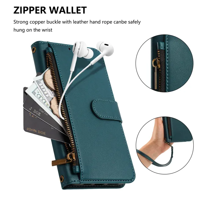 Étui Samsung Galaxy S26 Ultra Zip, 4 Cartes et Dragonne Amovible