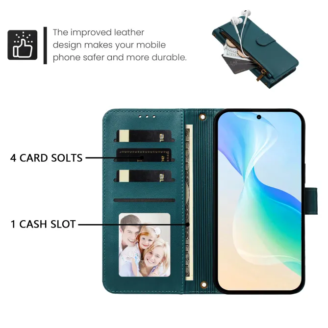 Étui Samsung Galaxy S26 Ultra Zip, 4 Cartes et Dragonne Amovible